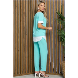 Костюм Нежный акцент (мятный) К13412-4М