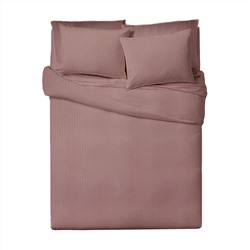 Комплект постельного белья Страйп-сатин Verossa пастельно-лиловый КПБ-НС-19