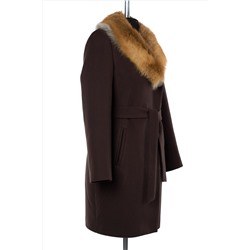 02-2952 Пальто женское утепленное (пояс)