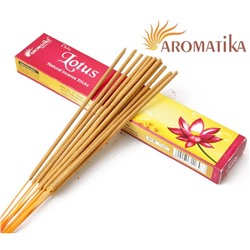 Vedic LOTUS Natural Incense Sticks, Aromatika (ЛОТОС натуральные ароматические палочки, Ароматика), 15 г.