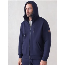 Худи на молнии из премиального футера трехнитки с начесом