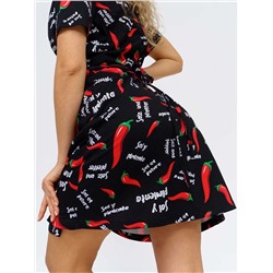 Халат женский Текс-Плюс, цвет черный