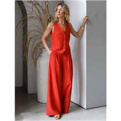 Брюки-палаццо из плотного лиоцелла