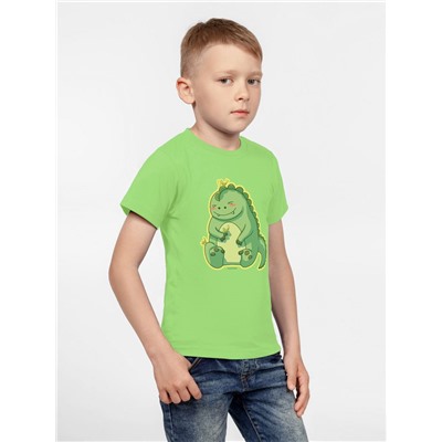 Футболка детская BabyZilla, зеленое яблоко