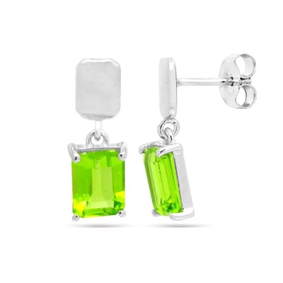 Серьги из серебра перидот, Милена