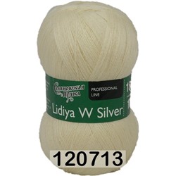 Пряжа Семеновская Lidiya W silver / Лидия ЧШ сильвер