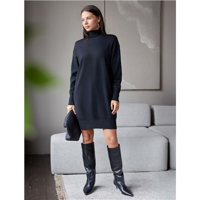 Платье тонкой вязки из хлопка с нейлоном