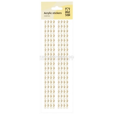 Наклейки акриловые 25*7,8 см "Gold line" MESHU MS_36648, MS_36648