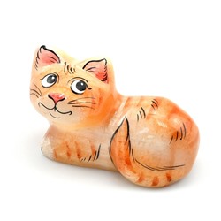 Скульптура из селенита "Кот Барсик" м.р  50*28*30мм