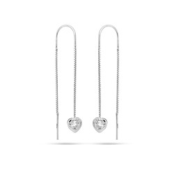 Серьги из серебра куб.циркон., ТЦС-68