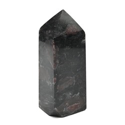 Кристалл из нуумита с гранатом "Карандаш" 41*31*112мм, 342г