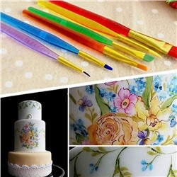 Кисти кондитерские цветные (набор 6 шт)