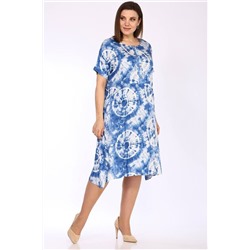 Lady Style Classic 2575 голубой_с_белым, Платье