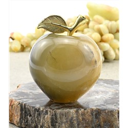 Яблоко из оникса желтого 60*60*75мм