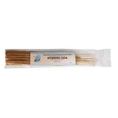 EVENING GOA Ramakrishna's Natural Handmade Incense Sticks (ВЕЧЕРНИЙ ГОА натуральные благовония ручной работы, Рамакришна), 20 г.