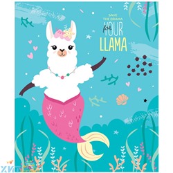 Тетрадь 40 л. А5 клетка "Funny lama" в ассортименте ArtSpace Т40к_29608, Т40к_29608