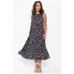 Сарафан Кампари (синий/цветы) П13995-10М