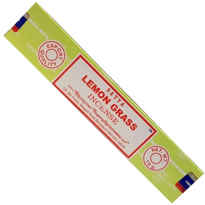 LEMON GRASS Incense, Satya (Благовония ЛЕМОНГРАСС, Сатья), 15 г.
