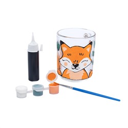 Кружка под роспись «Лисичка» с красками