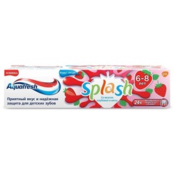 AQUAFRESH TOTAL Зубная паста 50ml  Kids Сплэш Клубника и мята 6-8лет