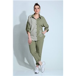 Liona Style 790 зеленый, Брюки,  Рубашка