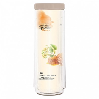 Банка для сыпучих продуктов Sugar&Spice Honey 1,6 л SE225010005 латте