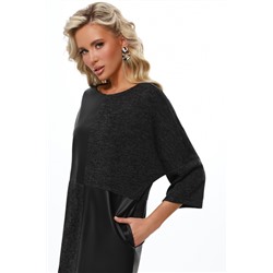 Платье-кокон Чёрный