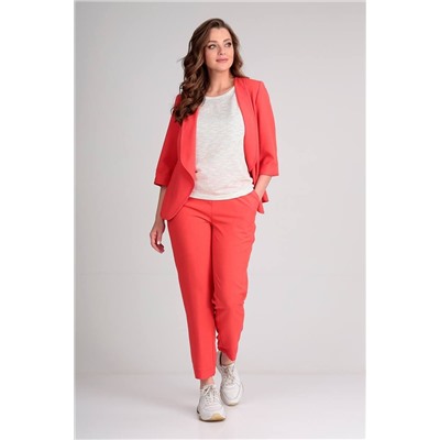 Liona Style 755 яркий_коралл, Брюки,  Жакет,  Майка