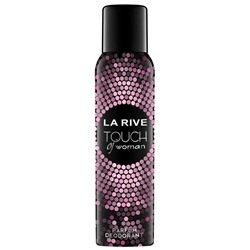 .Дезодорант  женский спрей LA RIVE  TOUCH OF WOMAN 150ml /жен. (YSL Блэк Опиум)