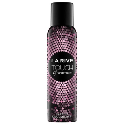 .Дезодорант  женский спрей LA RIVE  TOUCH OF WOMAN 150ml /жен. (YSL Блэк Опиум)