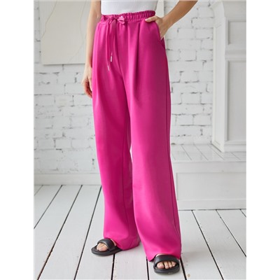 Свободные брюки из тонкого премиального футера с эластаном