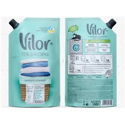 Большая стирка  Гель д/стирки Универсал Vilor 1л дой-пак 15539