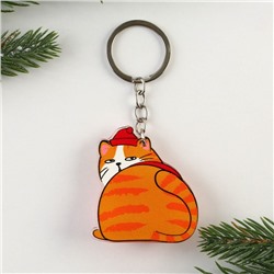 Брелок-мялка антистресс «Кот - Новый год», 2в1, 4.6 х 7 см