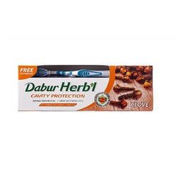 Herb'l CLOVE Dabur (Дабур Хербл Клов защита полости рта с гвоздикой (зубная щетка в подарок)), 150 г.