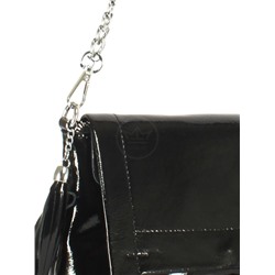 Сумка женская натуральная кожа JRP-8722-3,  1отд+карм/перег,  плечевой ремень,  черный 253704