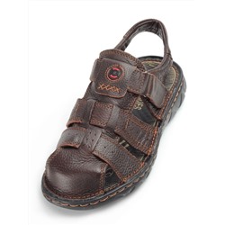 P2311-10 BROWN Сандалии мужские (натуральная кожа) размер