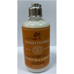 Conditioner COCONUT MILK & KERATIN, Indian Khadi (Кондиционер КОКОСОВОЕ МОЛОКО И КЕРАТИН, Восстановление сухих и поврежденных волос, Индиан Кхади), 300 мл.