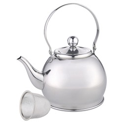 Чайник 1 л из нержавеющей стали с фильтром из нержавеющей стали WEBBER BE-0597