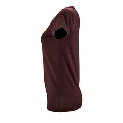 Футболка женская Regent Fit Women, бордовый меланж