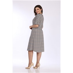 Lady Style Classic 1632 бежевый_клетка, Платье