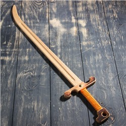Сувенирное деревянное оружие "Сабля воеводы", массив бука, 65 см, микс
