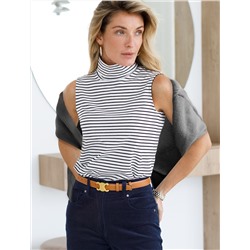 Топ из премиального хлопка с эластаном