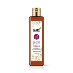 SHAMPOO Red Onion & Black Seed Oil, SLS & PARABEN FREE, Sanavi (ШАМПУНЬ для здоровья и блеска волос, КРАСНЫЙ ЛУК И МАСЛО ЧЕРНОГО ТМИНА, Санави), 200 мл.
