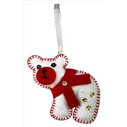 Мягкая елочная игрушка из фетра «Новогодние игрушки» своими руками (6 штук)