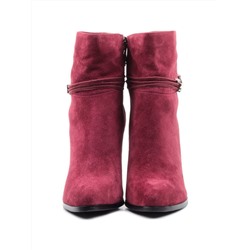 CQL01-2 WINE/RED Ботильоны женские (натуральная замша, байка) размер 36