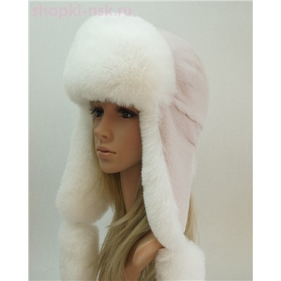 Норд кролик/песец Ушанка женская (56-58)