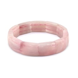 Браслет из Розового кварца  сегмент 12*17мм, 31,3г