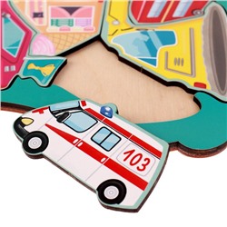 Пазл вкладыш «Люблю машинки»