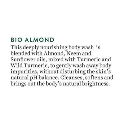 ALMOND OIL, Ultra Rich Body Wash, Biotique (МИНДАЛЬНОЕ МАСЛО, Питательный гель для душа, Для всех типов кожи, Биотик), 200 мл.