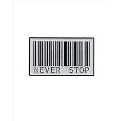 Металлический значок "Never"